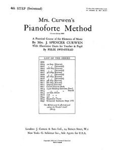 Mrs Curwen's Pianoforte Method 4th Step (Swinstead)