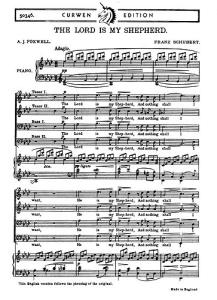 Franz Schubert: The Lord Is My Shepherd (TTBB)