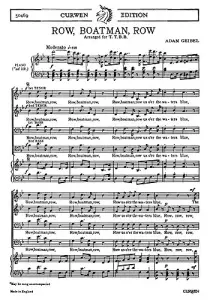 Adam Geibel: Row, Boatman, Row (TTBB)