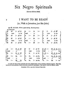 Maurice Jacobson: 6 Negro Spirituals (TTBB Tonic Sol-fa)