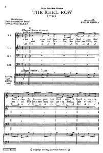 Thiman, E The Keel Row Ttbb/Piano