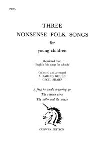 Sharp, C 3 Nonsense Folk Songs Unison/Piano