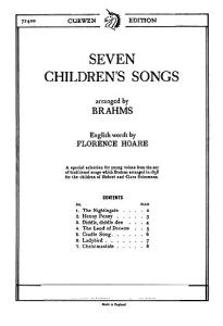Johannes Brahms: Seven Children's Songs (Unison)