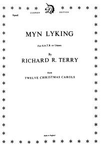 Terry, R Myn Lyking Satb/Piano