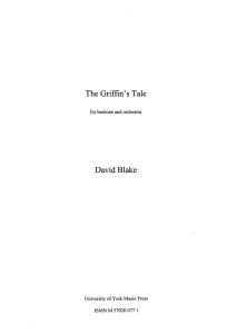 David Blake: The Griffin's Tale