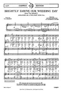 Arthur Sullivan: Brightly Dawns Our Wedding Day (Mikado) - 2-Part