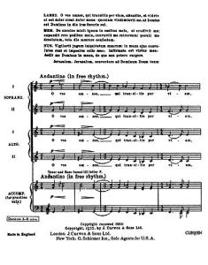Ralph Vaughan Williams: O Vos Omnes