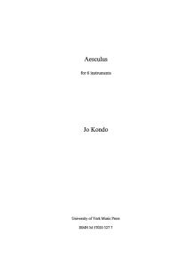 Jo Kondo: Aesculus