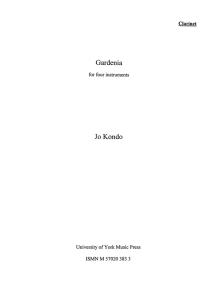 Jo Kondo: Gardenia (Parts)