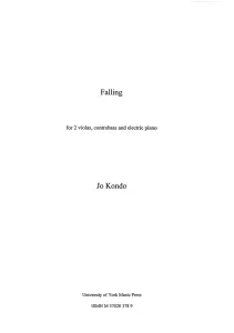 Jo Kondo: Falling (Score)