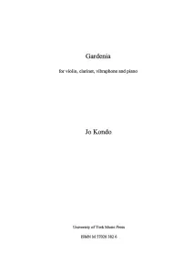 Jo Kondo: Gardenia (Score)