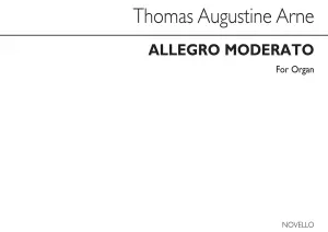 Thomas Arne: Allegro Moderato For Organ