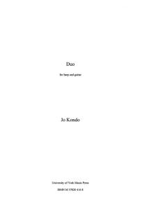 Jo Kondo: Duo