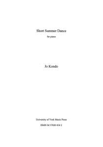 Jo Kondo: Short Summer Dance