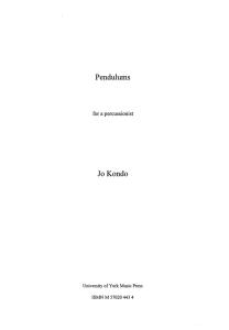 Jo Kondo: Pendulums