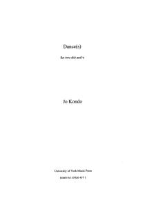 Jo Kondo: Dance(s) - Sho/U