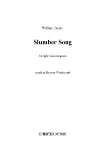 William Busch: Slumber Song