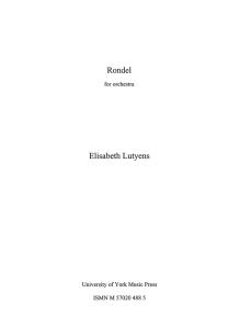 Elisabeth Lutyens: Rondel Op.108
