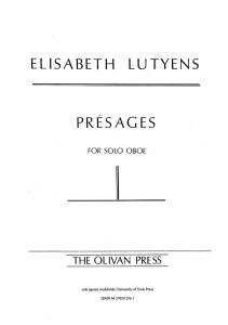 Elisabeth Lutyens: Présages Op.53