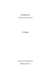 Jo Kondo: In Medias Res