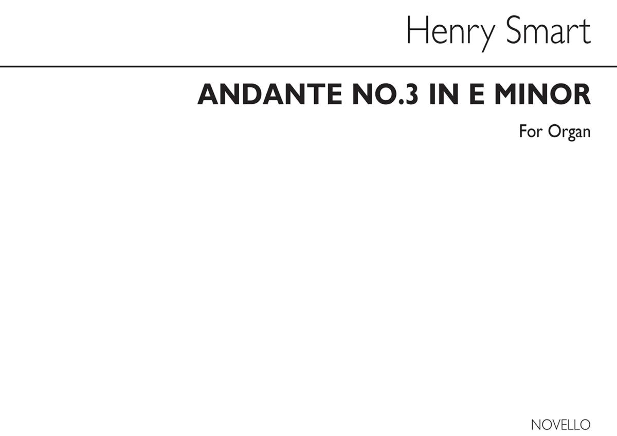 Smart Andante No.3 In E Minor Org