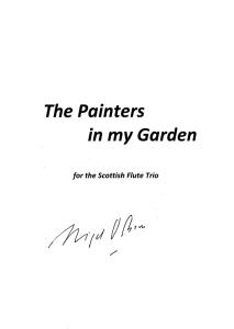 Nigel Osborne: The Painters In My Garden (Score)