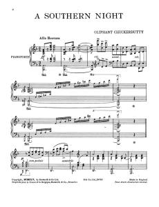 Oliphant Chuckerbutty: A Southern Night