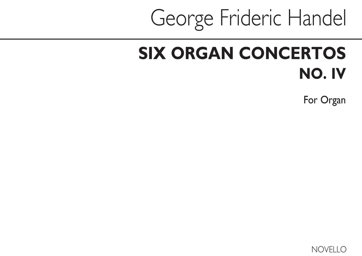 Handel Six Organ Concertos No.4 Organ