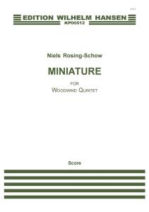 Niels Rosing-Schow: Miniature (Score)