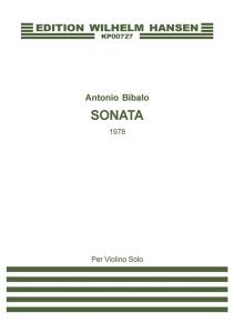 Antonio Bibalo: Sonata For Violin Solo