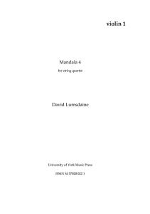 David Lumsdaine: Mandala 4 (Parts)