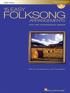 15 Easy Folksong Arrangements For High Voice (Book And CD)