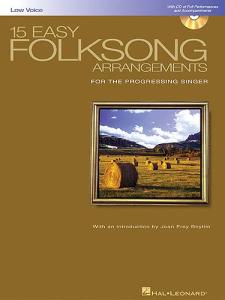 15 Easy Folksong Arrangements For Low Voice (Book And CD)