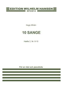 Hugo Alfen: 10 Sange Hæfte 2 (Sang 8-10) - Voice and piano