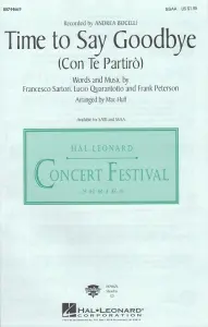 Andrea Bocelli/Sarah Brightman: Time to Say Goodbye (Con Te Partiro) - SSAA