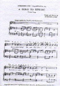 Winifred Bury: A Song To Spring