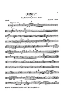 Malcolm Arnold: Quintet Op.7 (Parts)