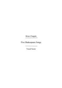 Brian Chapple: Five Shakespeare Songs (1982)