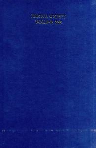 Henry Purcell: Duets, Dialogues And Trios - Purcell Society Volume 22B (Hardback