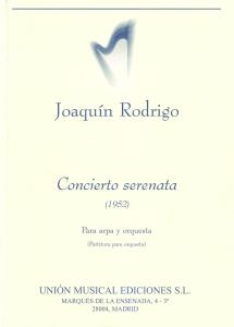 Rodrigo: Concierto Serenata Para Arpa Y Orquesta (Miniature Score)