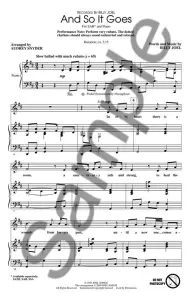Billy Joel: And So It Goes (SAB)