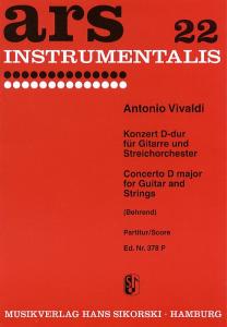 Antonio Vivaldi: Concerto In D RV 93 - Score (Guitar/Strings)