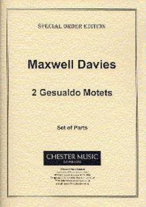 Peter Maxwell Davies: Two Gesualdo Motets (Set of Parts)
