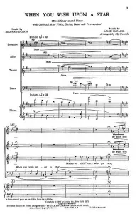 Leigh Harline: When You Wish Upon A Star (SATB)