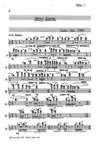 Judith Weir: String Quartet (Parts)