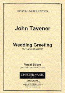 John Tavener: Wedding Greeting Vocal Score