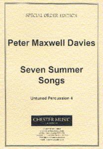 Peter Maxwell Davies: Seven Summer Songs Untuned Percussion Part 4