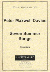 Peter Maxwell Davies: Seven Summer Songs Recorder Part