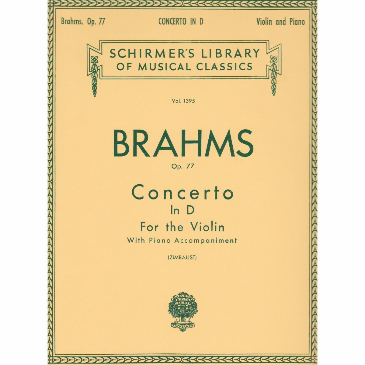 Johannes Brahms: Violin Concerto In D Op.77 (Violin/Piano)