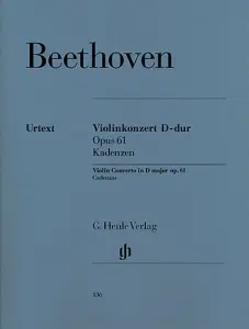 Beethoven: Violin Concerto D Op.61 Cadenzas (Henle Urtext Edition) - Piano Solo